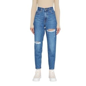 Levi's Jeans Women's Size 28‎ Blue Wash Denim High Waisted Mom Jeans Distressed